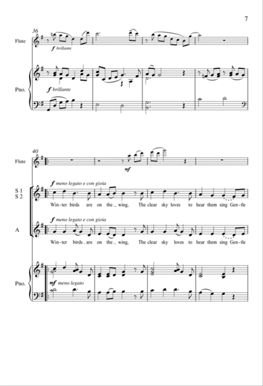 Winter's Lullaby Winter's Lullaby SSA scores gallery preview page 6