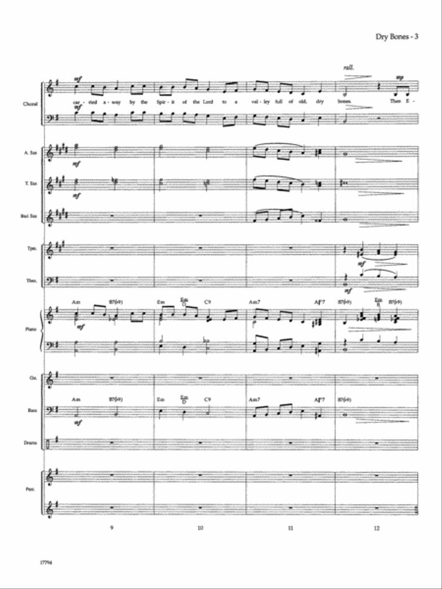 Dry Bones Choir scores gallery preview page 4