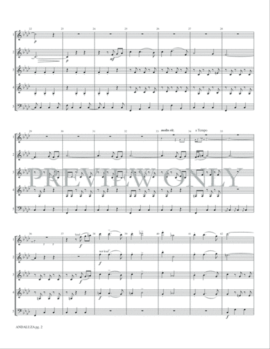 Andaluza Woodwind Ensemble scores gallery preview page 4