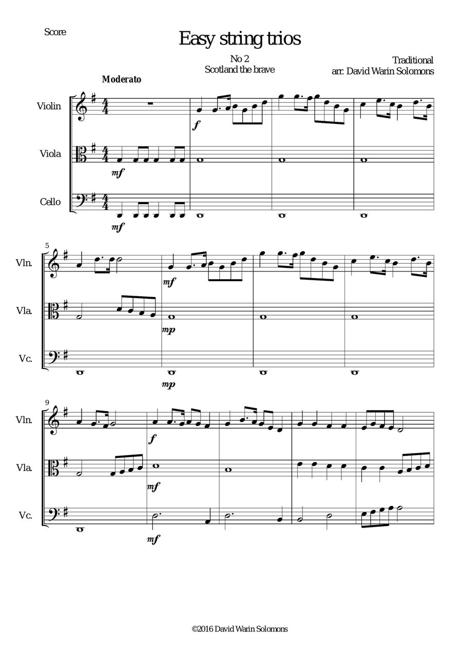 15 easy string trios String Trio scores gallery preview page 6
