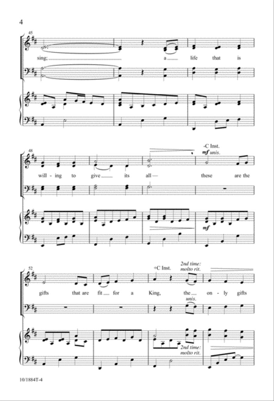 Fit For a King 4-Part scores gallery preview page 4