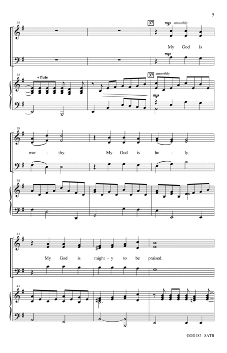 God Is! 4-Part scores gallery preview page 5