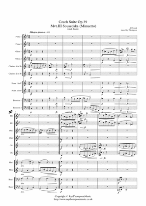 Dvorak: Czech Suite Op.39 Mvt.III Sousedska (Minuetto) - wind dectet