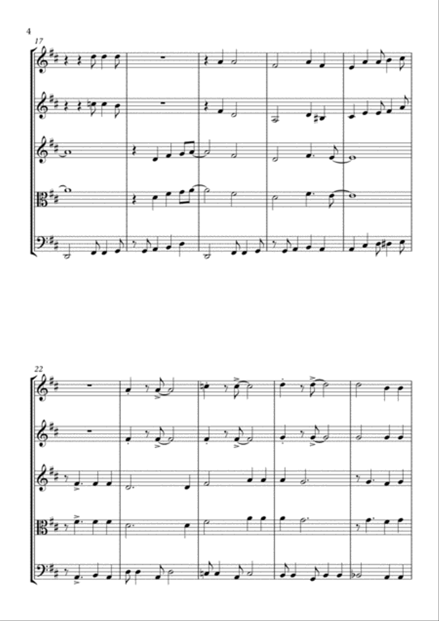 When the Saints Go Marching In - for String Quartet String Quartet scores gallery preview page 4
