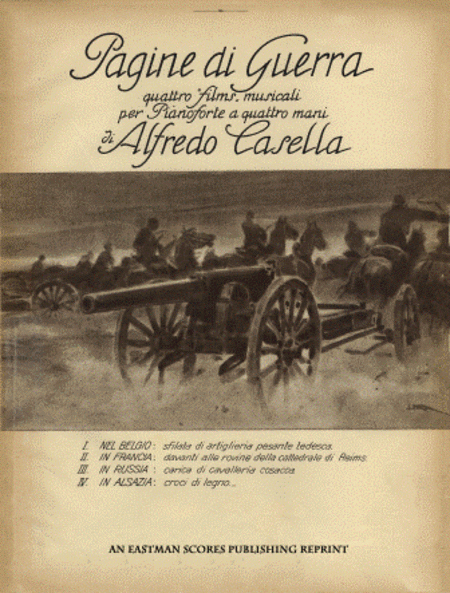 Pagine di guerra : quattro "films" musicali : per pianoforte a quattro mani (1915)