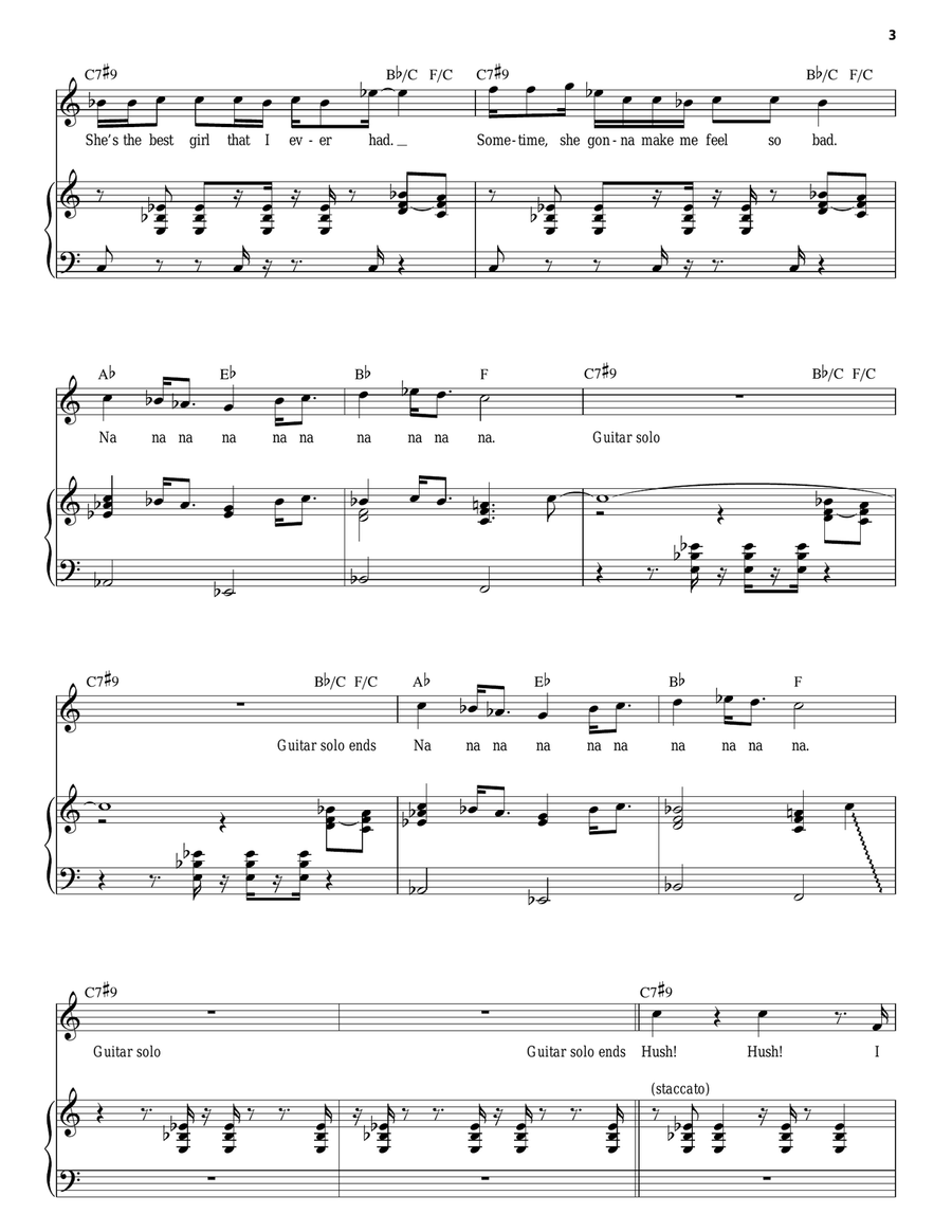 Hush Organ Accompaniment scores gallery preview page 3