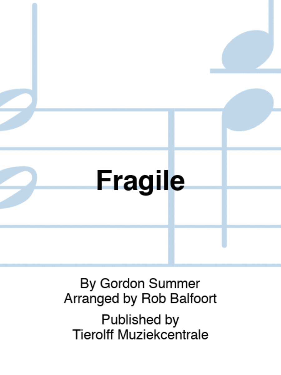 Fragile Concert Band scores gallery preview page 1