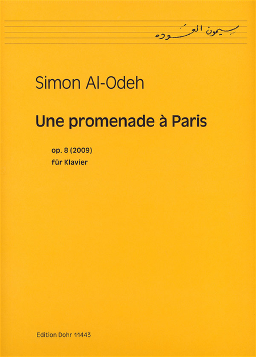 Une promenade à Paris für Klavier op. 8 (2009) Piano Solo scores gallery preview page 1