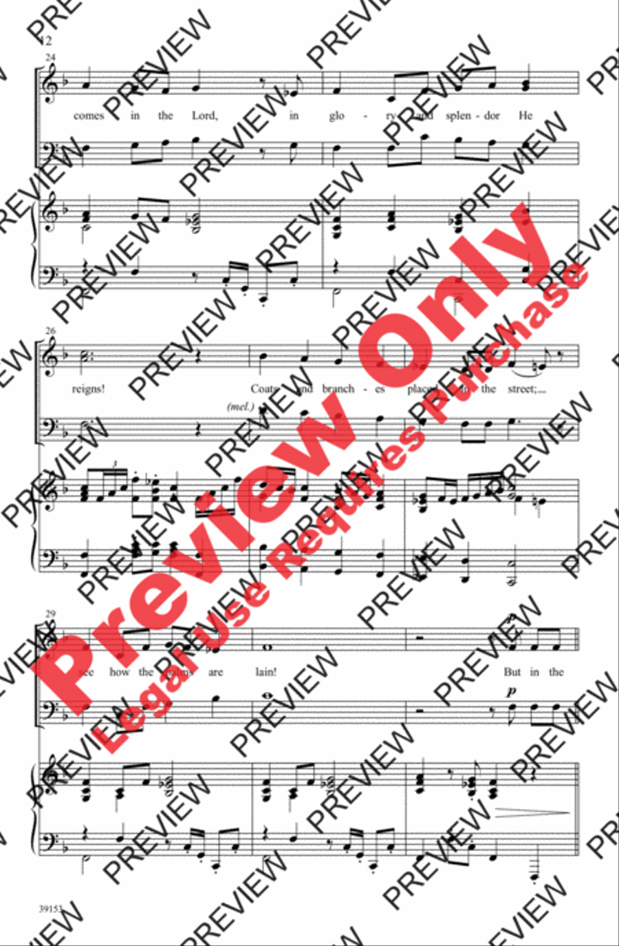 Two Anthems for Palm Sunday 3-Part scores gallery preview page 12