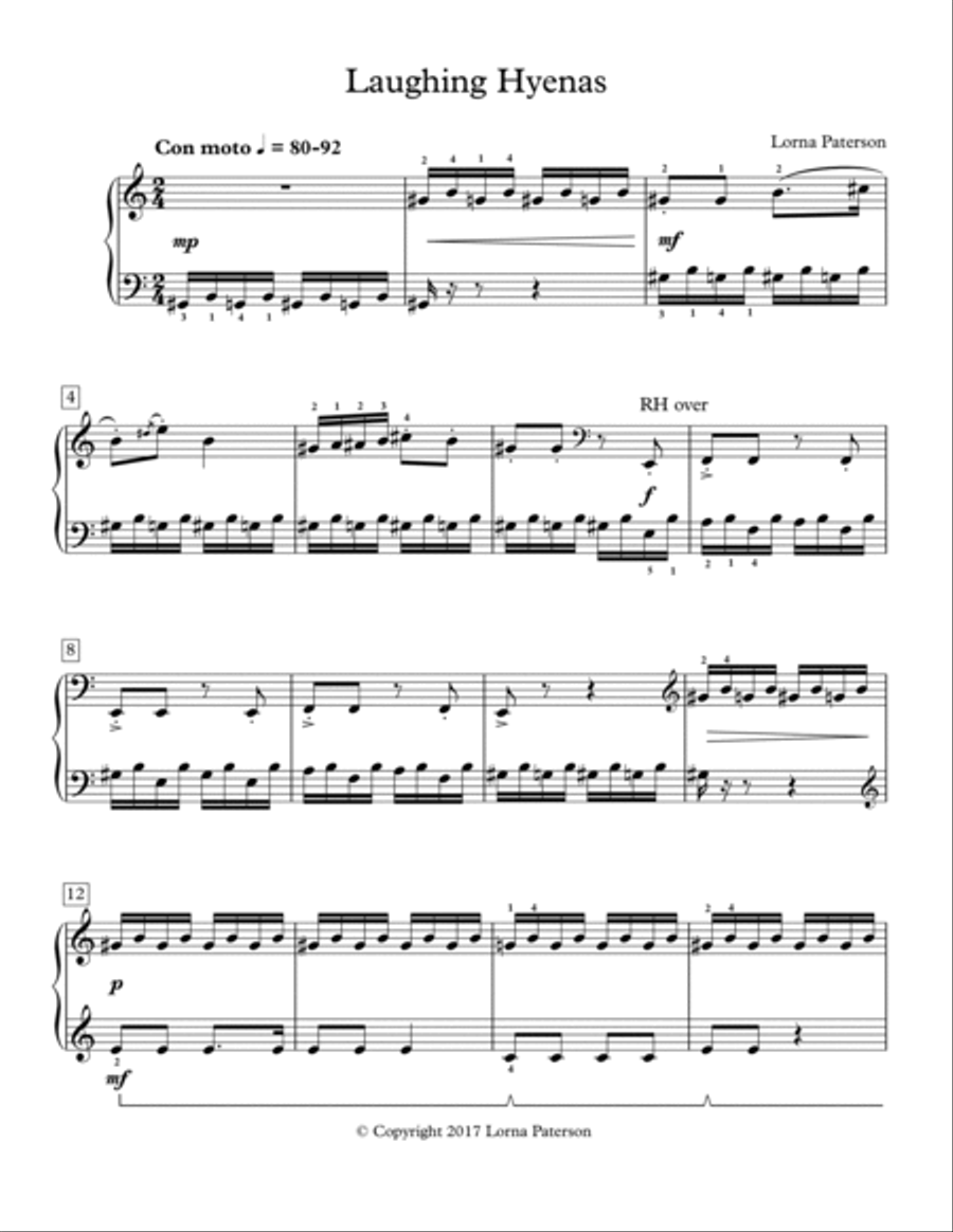 Laughing Hyenas Piano Method scores gallery preview page 2