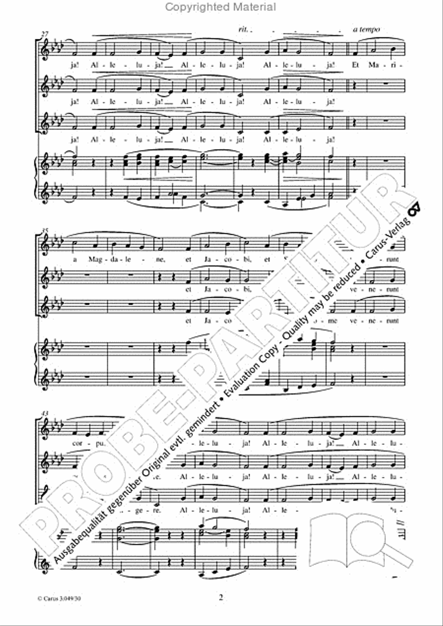 O filii et filiae Women's Choir scores gallery preview page 3