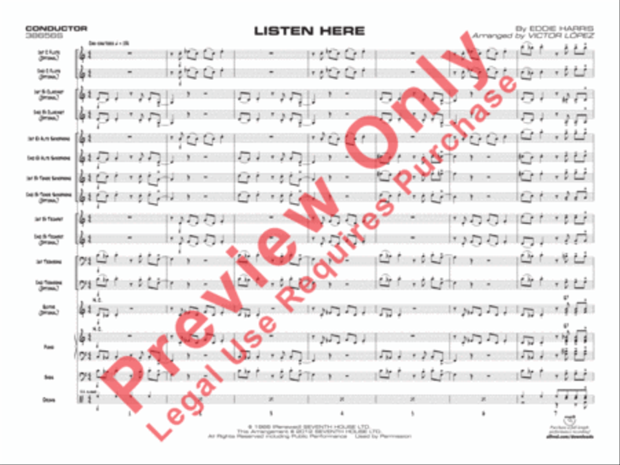 Listen Here Jazz Ensemble scores gallery preview page 4