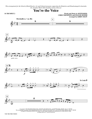 You're the Voice (arr. Kirby Shaw) - Bb Trumpet 2