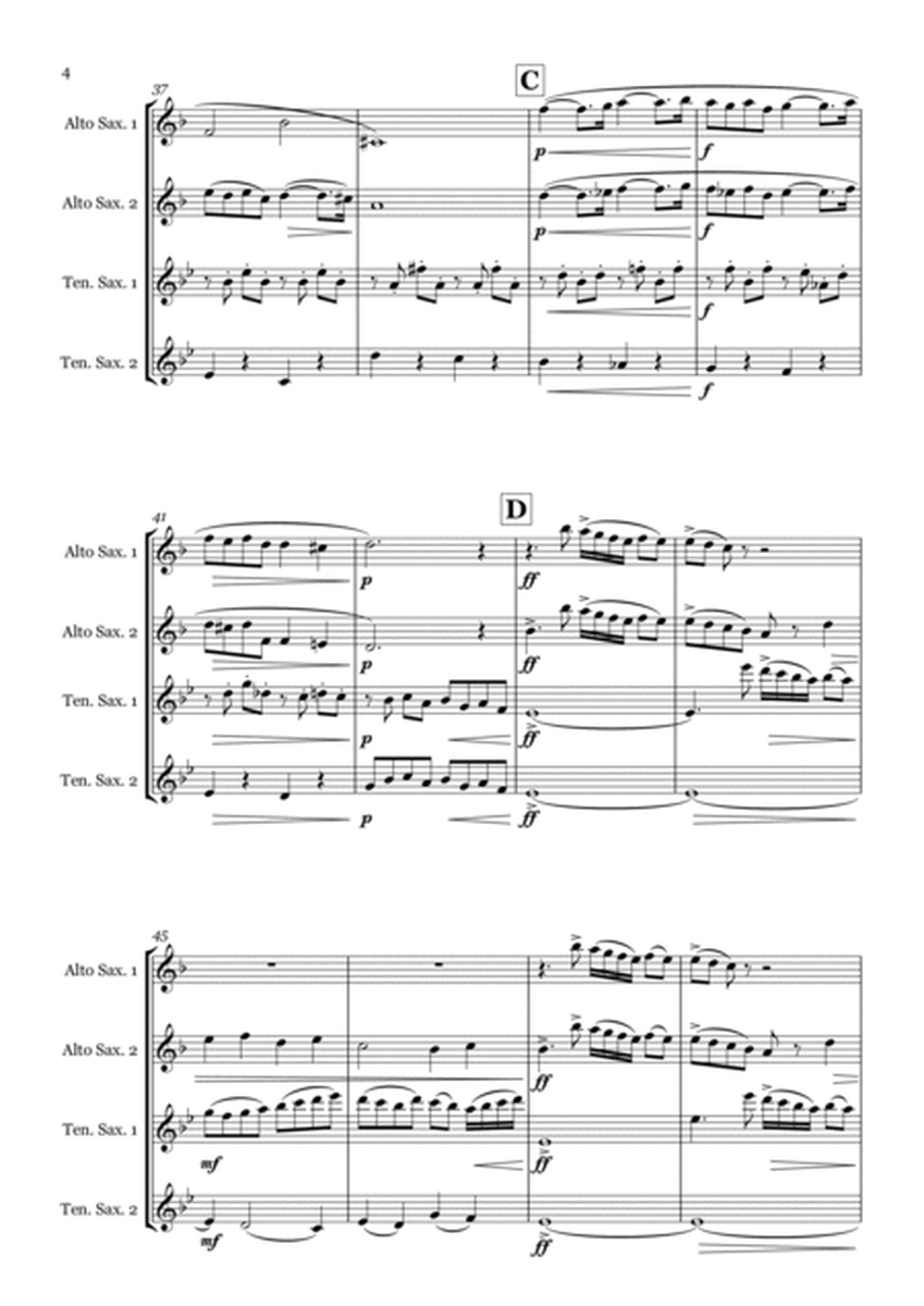 Pavane by Gabriel Faure - Saxophone quartet (AATT) image number null