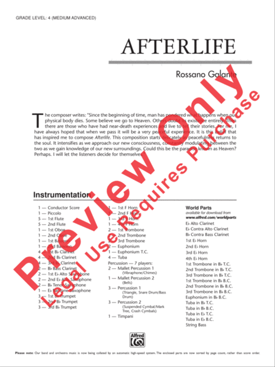Afterlife: 1st Percussion