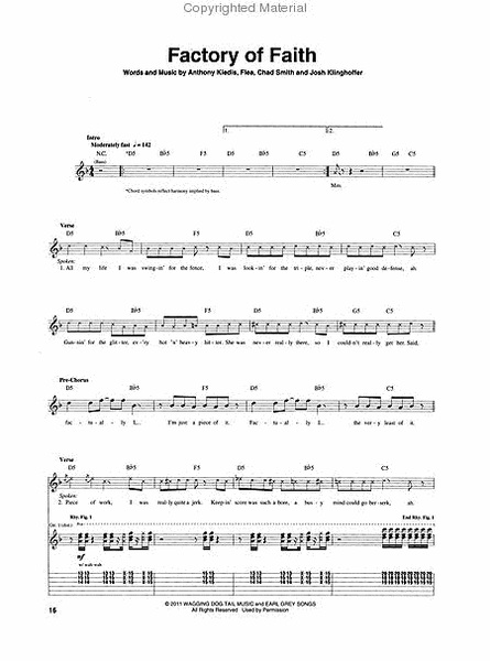 Red Hot Chili Peppers - I'm with You by The Red Hot Chili Peppers Electric Guitar - Sheet Music