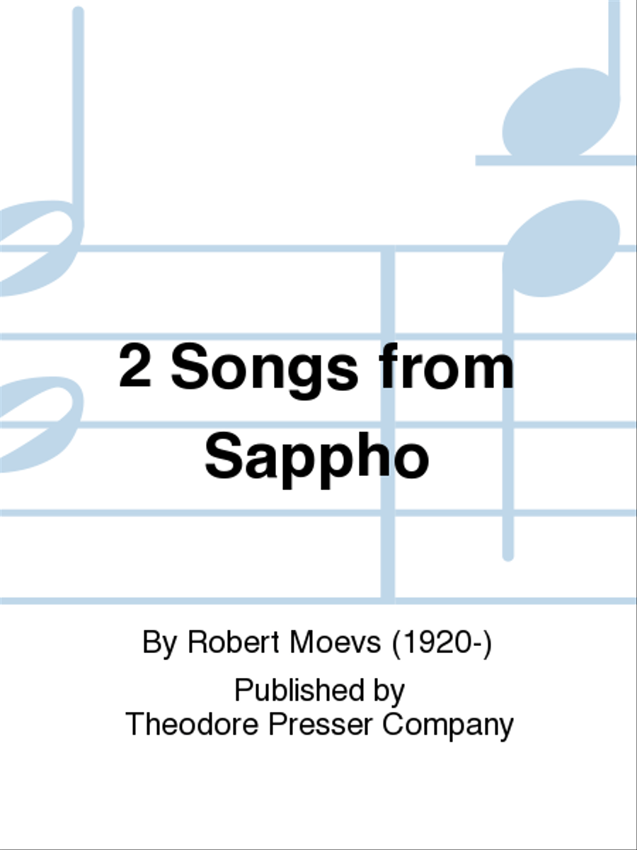 2 Songs From Sappho Chamber Music scores gallery preview page 1