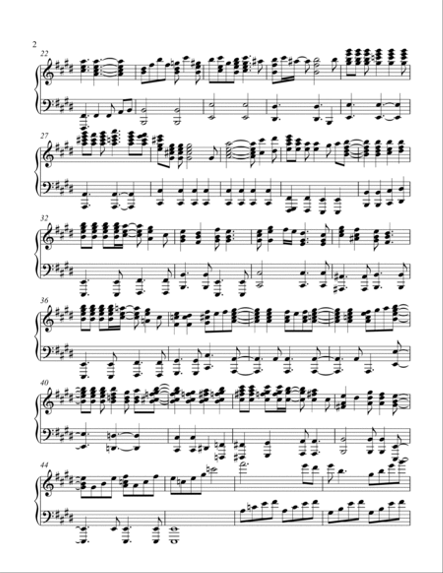 Thank You For The Music Piano Solo scores gallery preview page 2