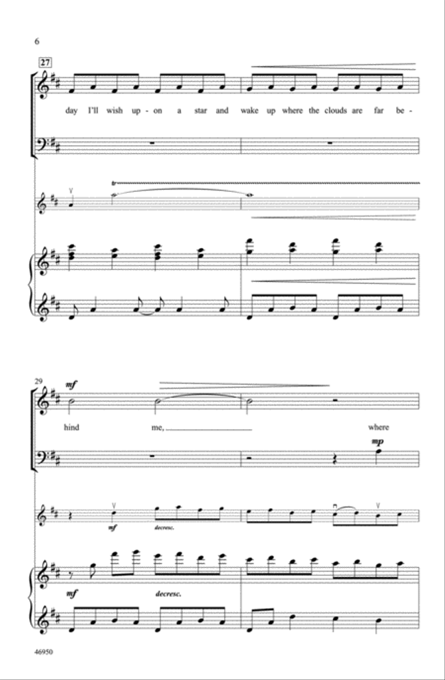 Over the Rainbow Choir scores gallery preview page 5
