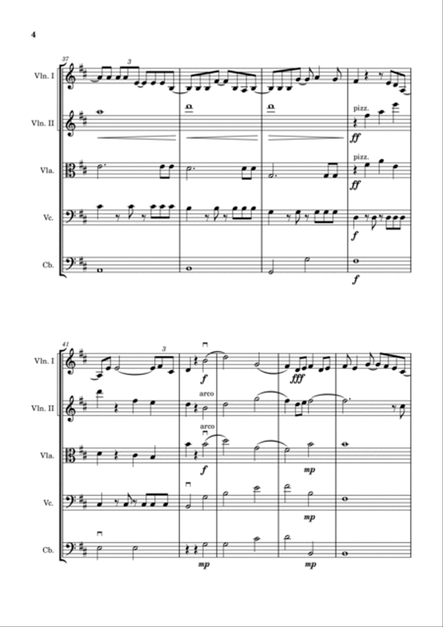 Older And Taller String Quintet scores gallery preview page 4