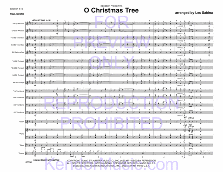 O Christmas Tree (Full Score)