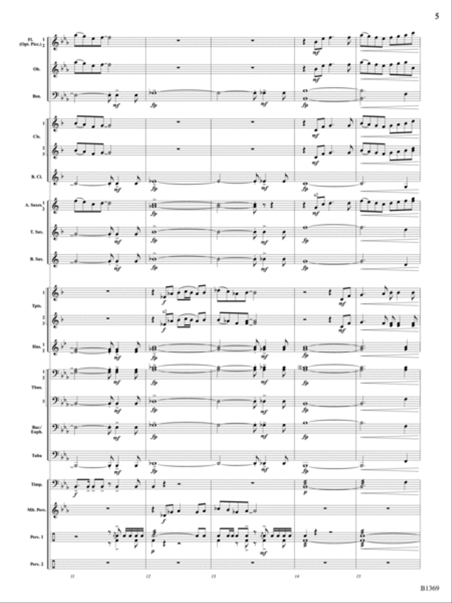 Dances Americanesque: Score Concert Band scores gallery preview page 5