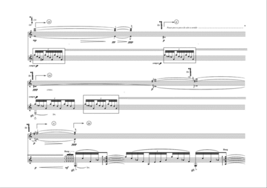 Kradim for Clarinet and Guitar Clarinet scores gallery preview page 3