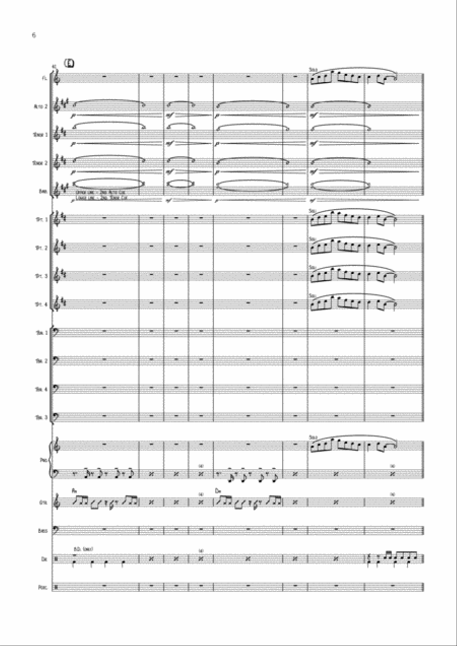 Moves Like Jagger Flute scores gallery preview page 6