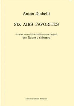 Book cover for Six Airs Favourites