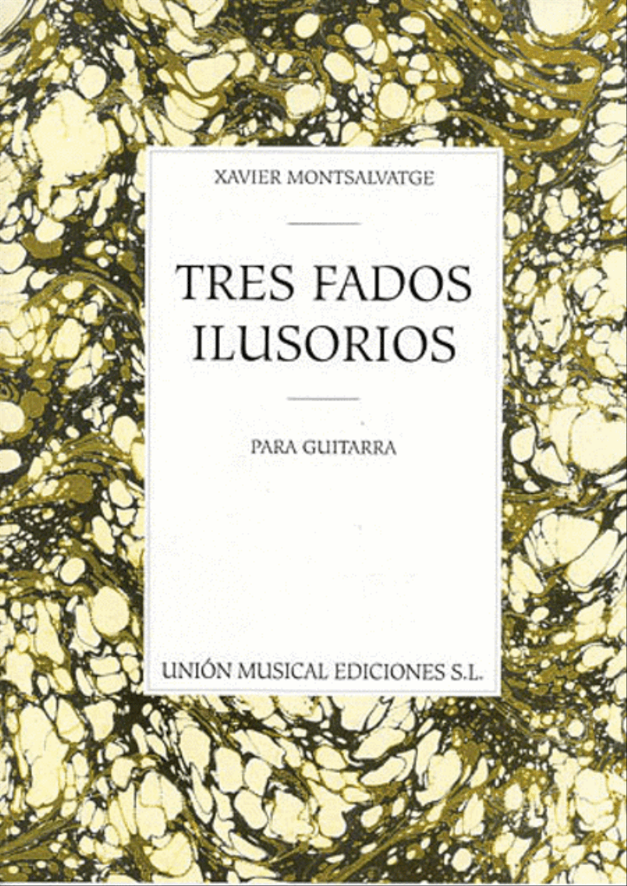 Montsalvatge: Tres Fados Ilusorios Para Guitarra Acoustic Guitar scores gallery preview page 1