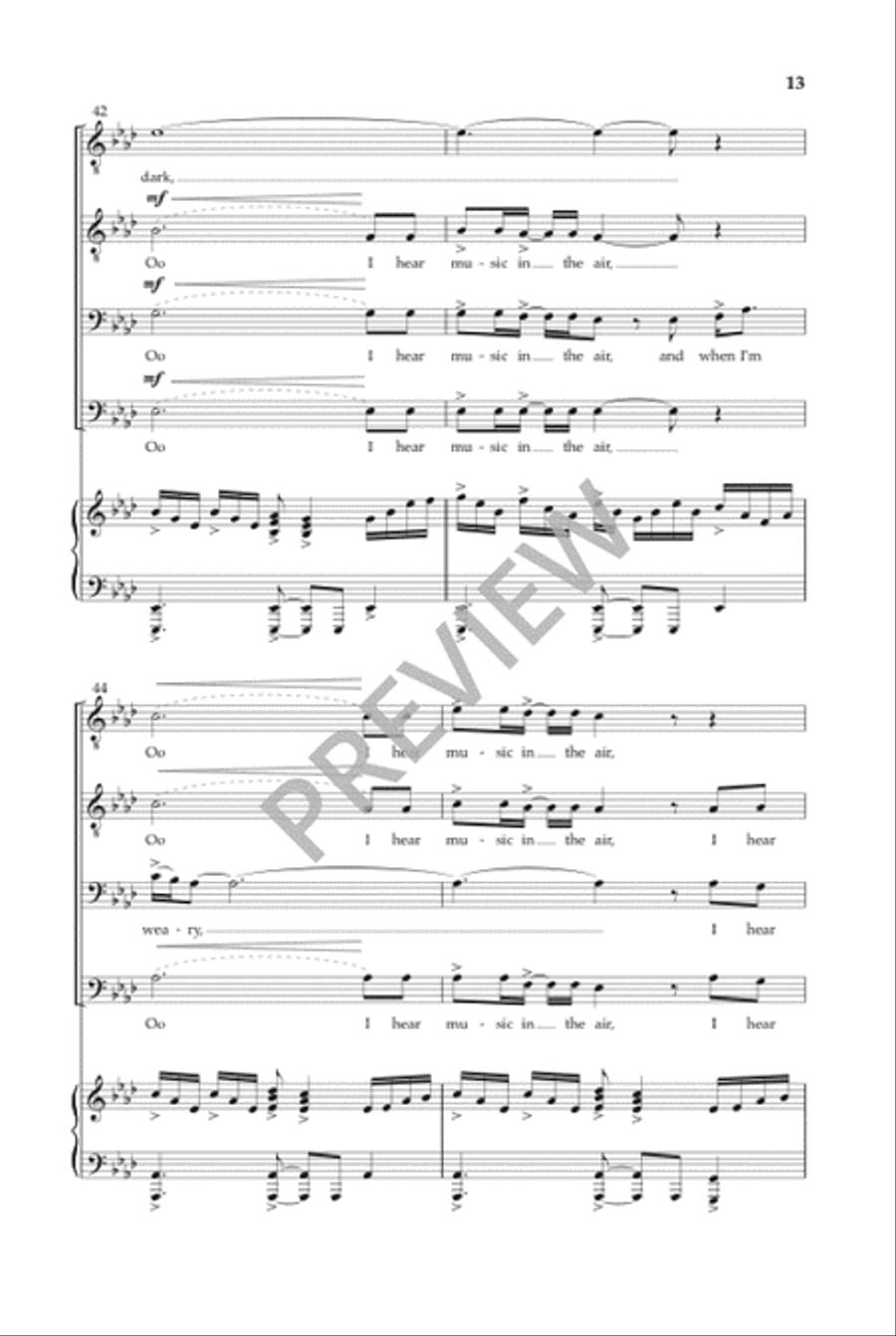 Music in the Air (TTBB) Music in the Air (TTBB) TTBB scores gallery preview page 14