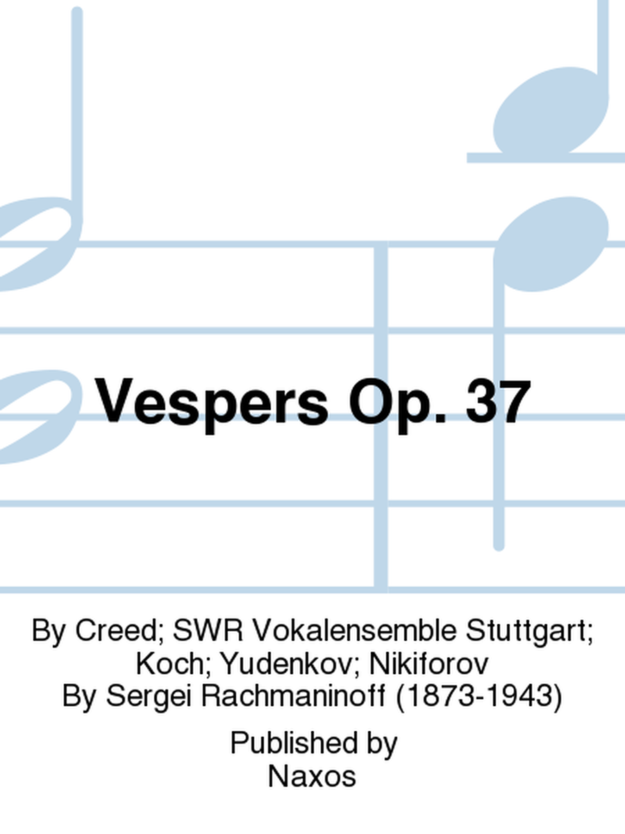 Vespers Op. 37