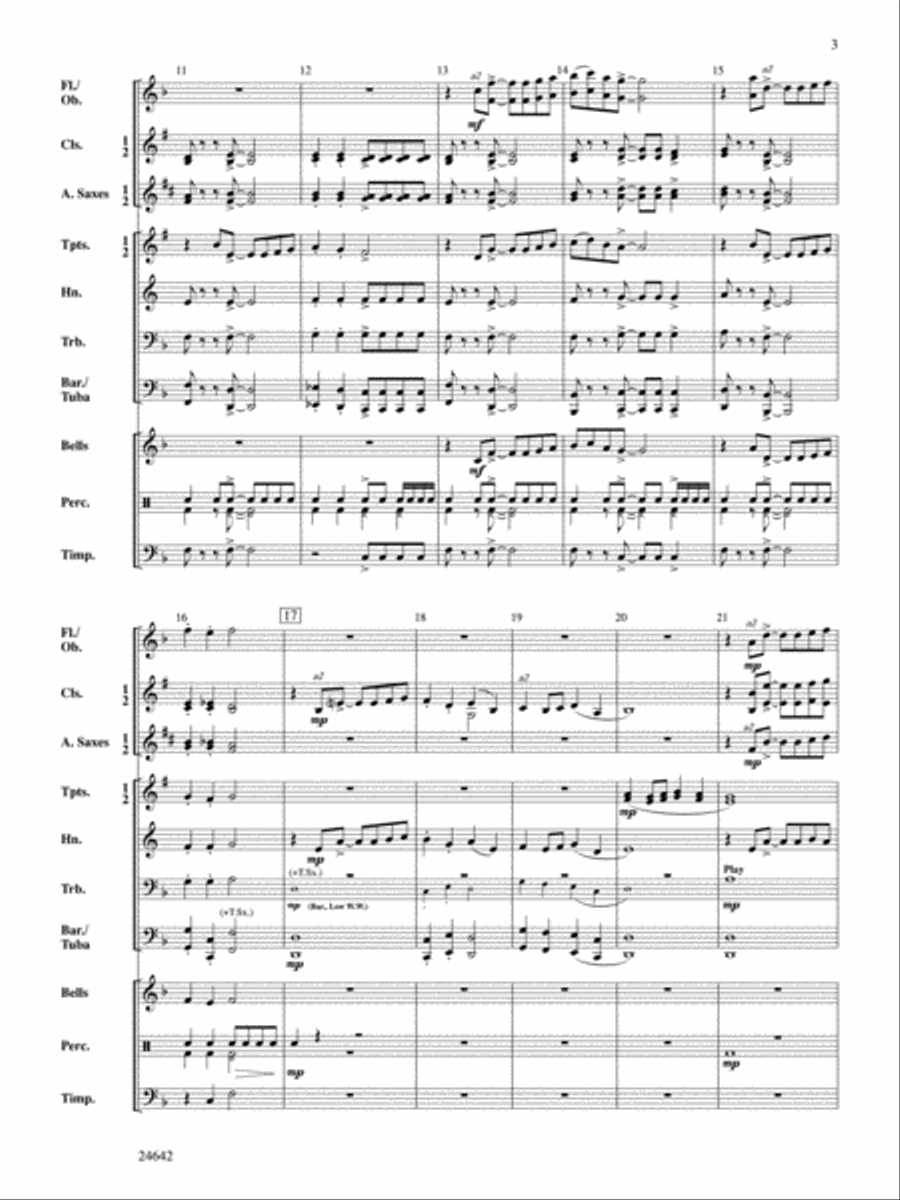 <br>Sheet music extract