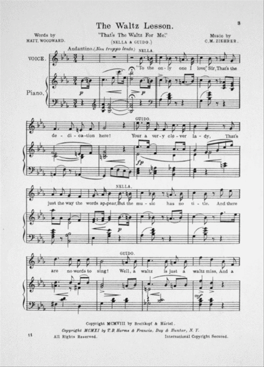 The Waltz Lesson. (Nella and Guido) Voice scores gallery preview page 2