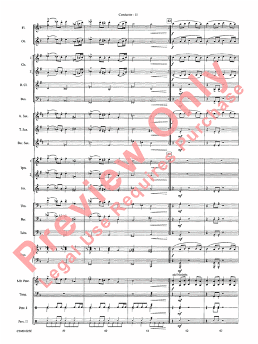 Hedwig's Theme - Cb Hedwig's Theme - Cb Concert Band scores gallery preview page 14