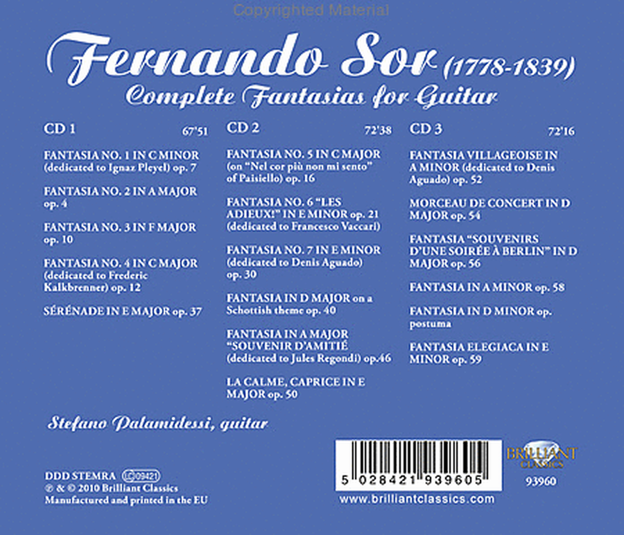 Complete Fantasias for Guitar