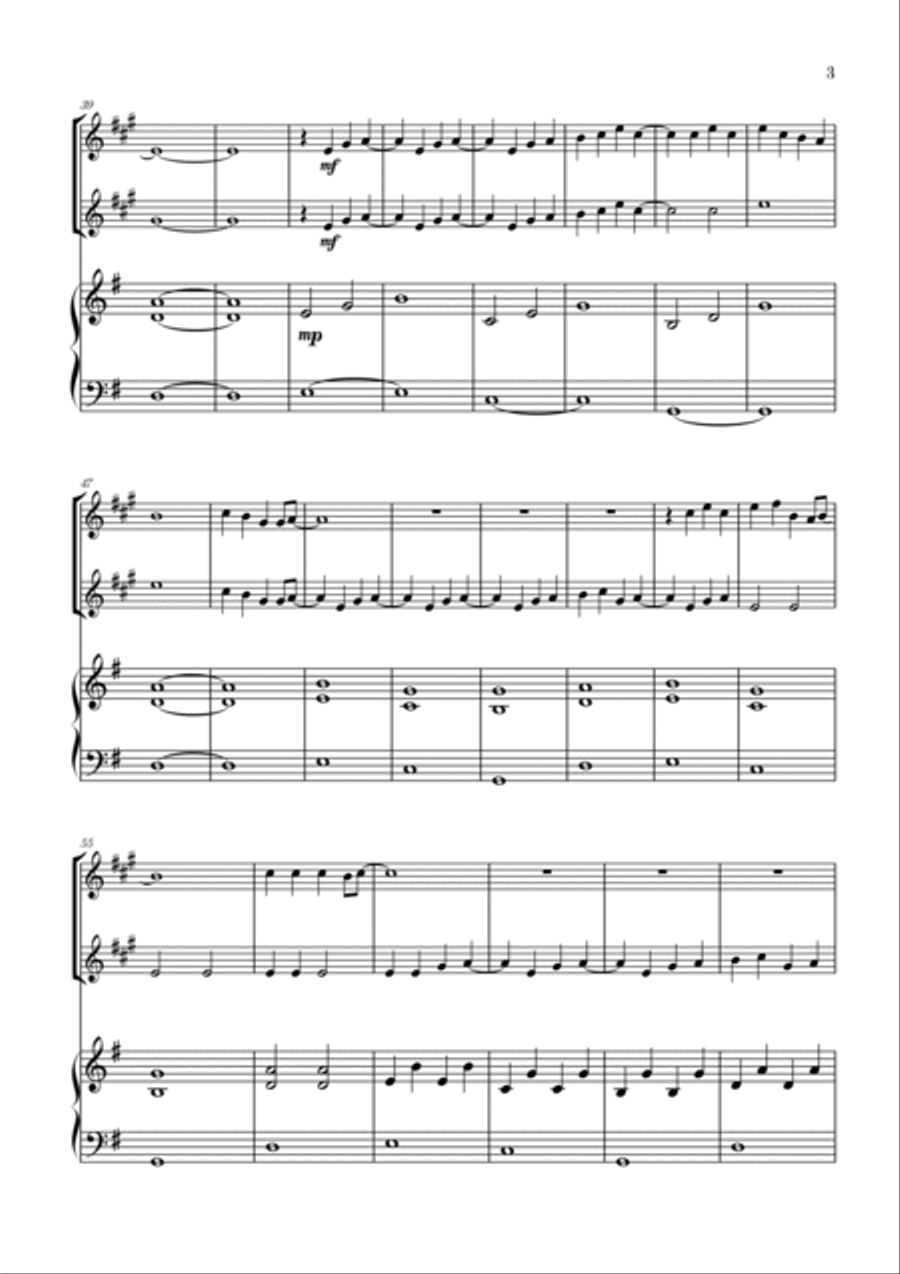 Love Is Gone Trumpet Duet scores gallery preview page 3