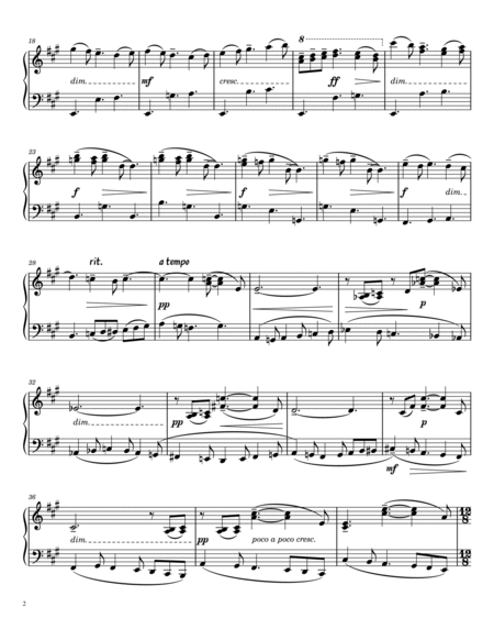 Serge Rachmaninoff 13 Prelude Op. 32 No. 9 (Intermediate Level) image number null