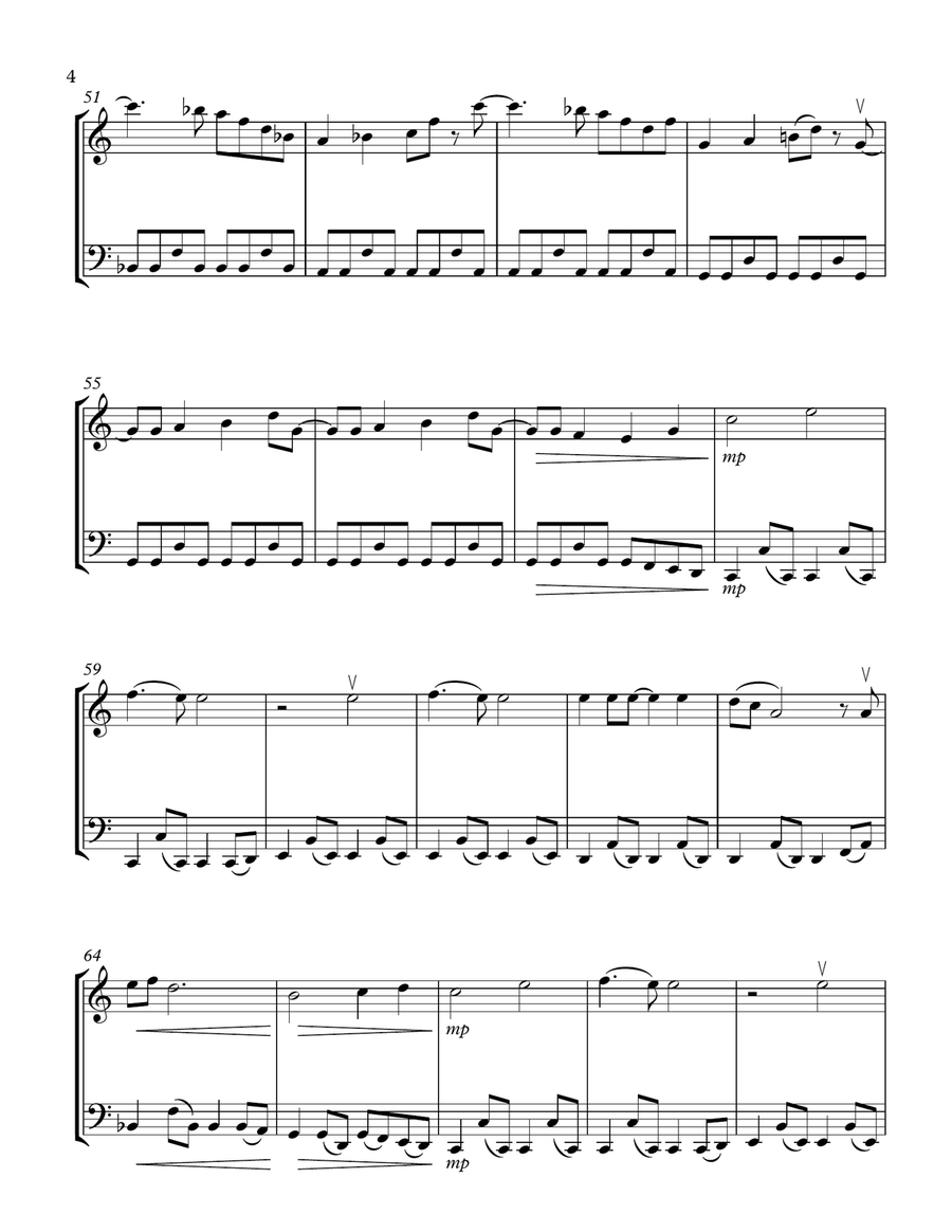 Stay By Me String Duet scores gallery preview page 4