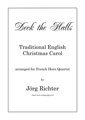 Book cover for Deck the Halls (Christmas Carol) für Horn Quartett
