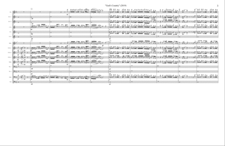 God's Country God's Country Woodwind Ensemble scores gallery preview page 3