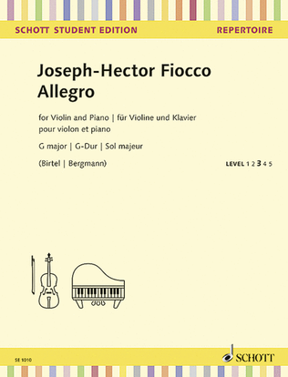 Book cover for Allegro G major