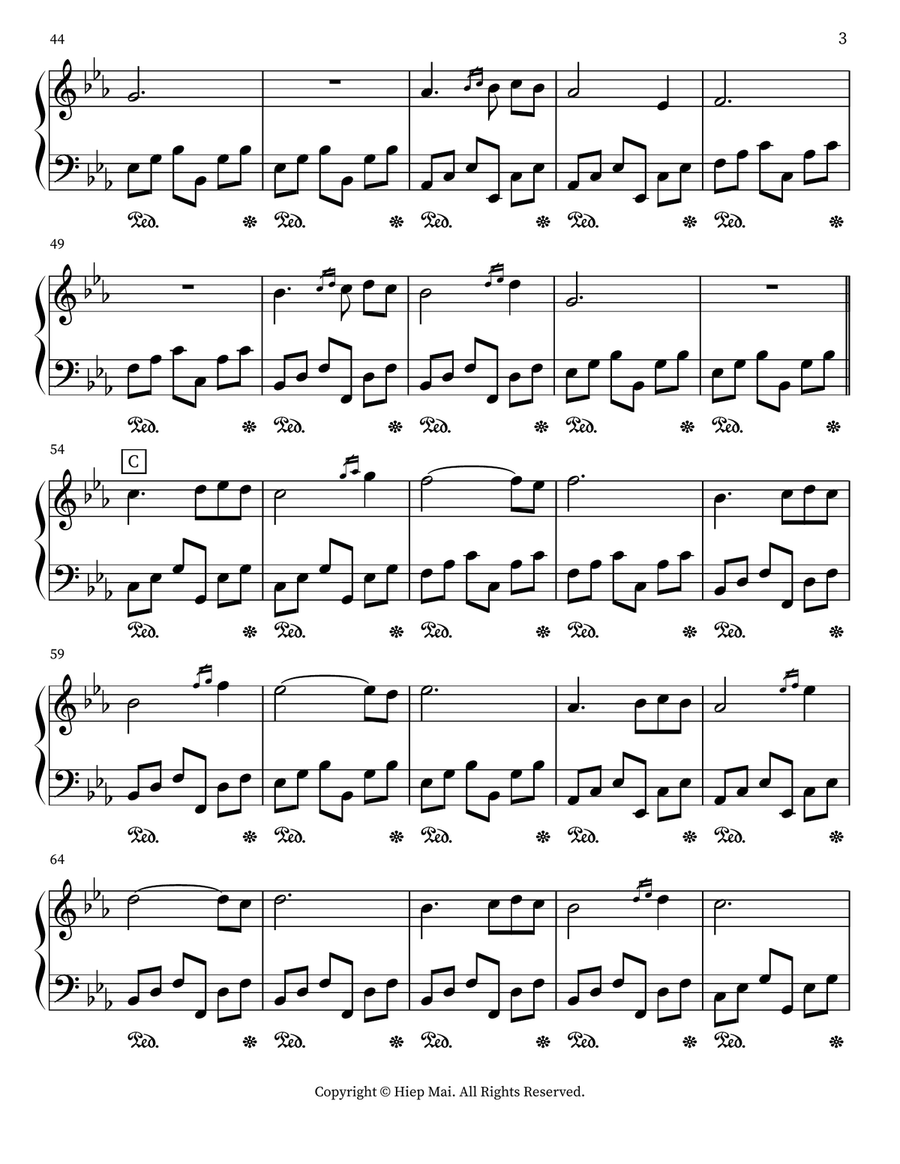 Waltz of Autumn Love Waltz of Autumn Love Piano scores gallery preview page 3
