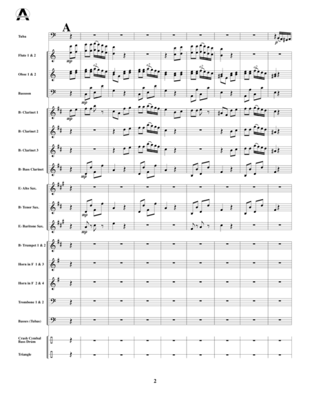 Piano Sonata in A (Third Movement --a.k.a. Turkish March) for tuba and concert band image number null