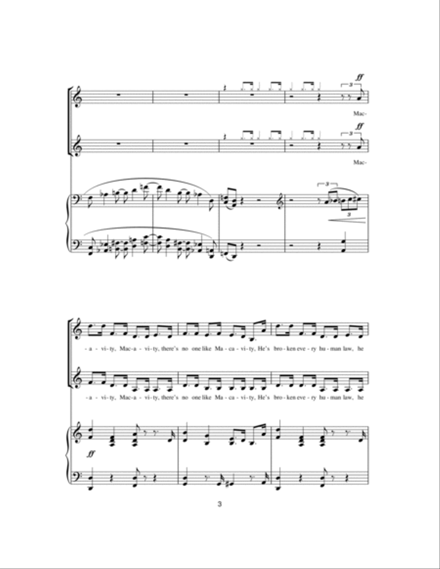 Macavity: The Mystery Cat (from Cats) 2-Part scores gallery preview page 3