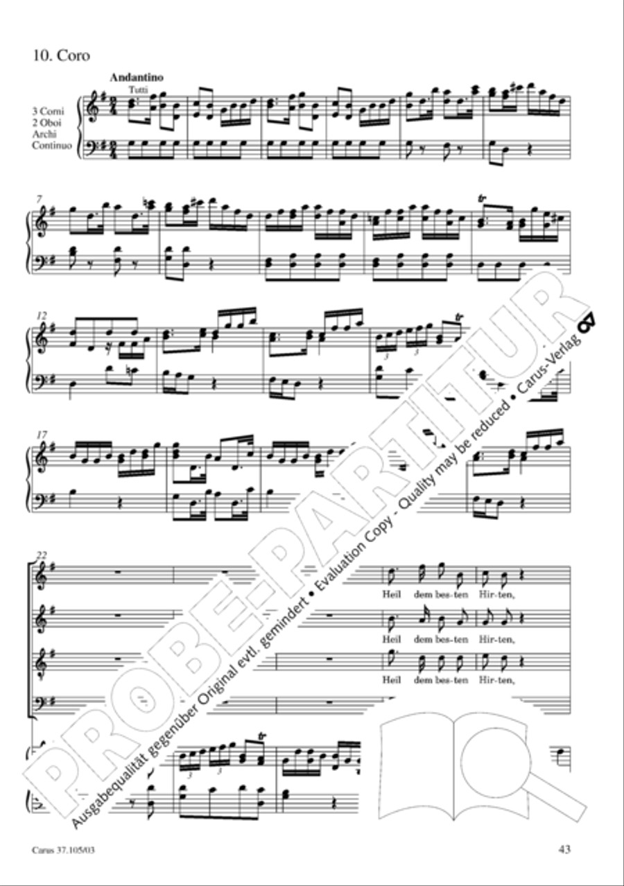 Die Freude der Hirten uber die Geburt Jesu 4-Part scores gallery preview page 44