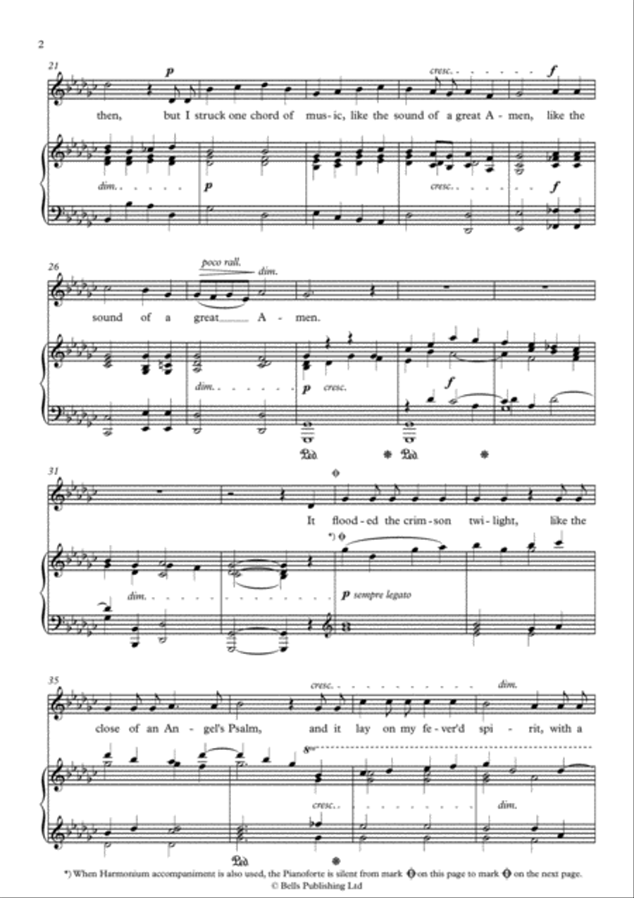 The Lost Chord (G-flat Major) Voice Solo scores gallery preview page 2