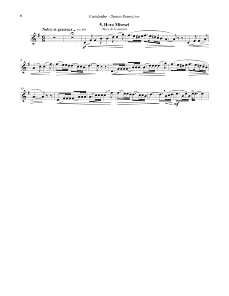 Danses Roumaines for Euphonium and Piano Euphonium scores gallery preview page 4