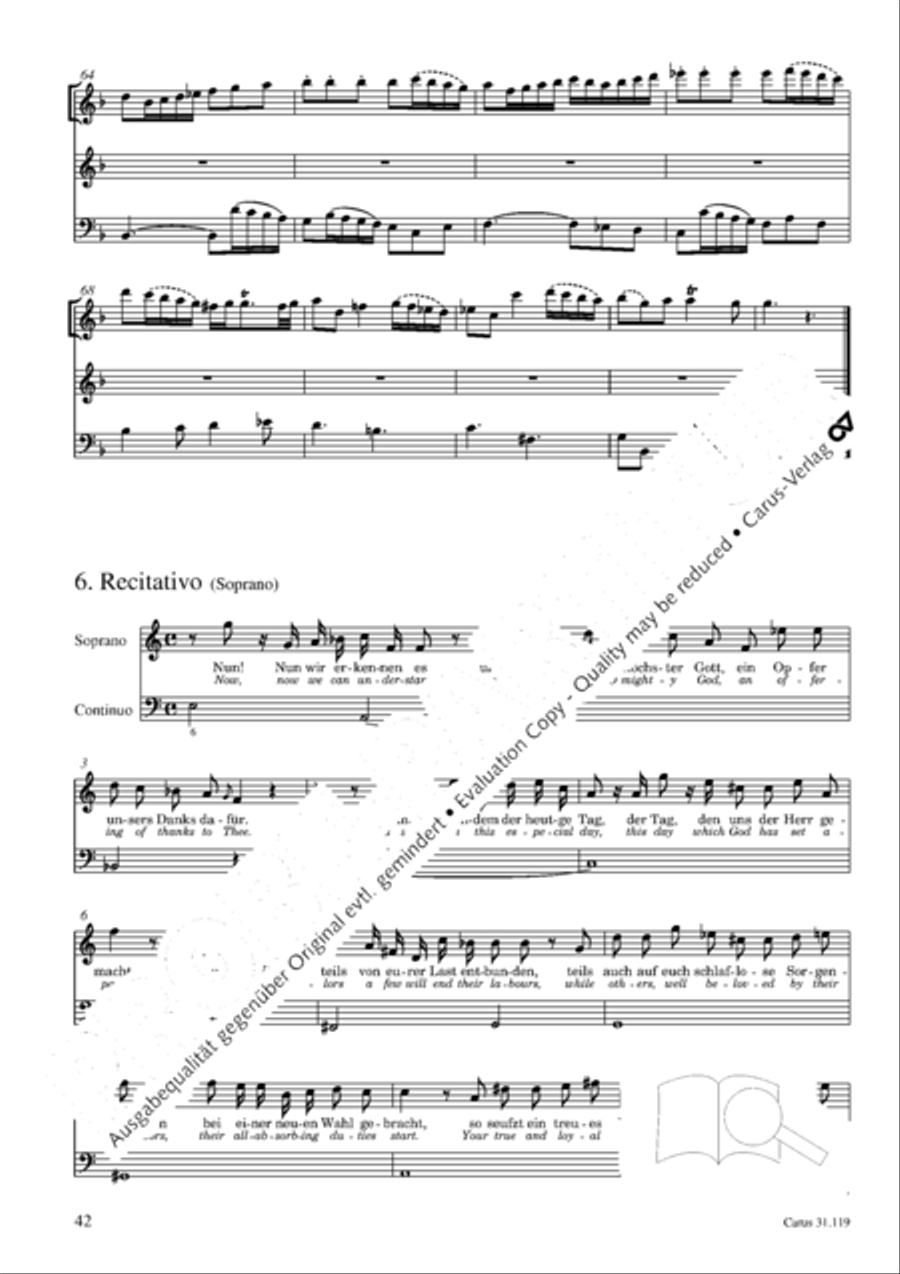 Praise the Lord, O Jerusalem (Preise, Jerusalem, den Herrn) 4-Part scores gallery preview page 43