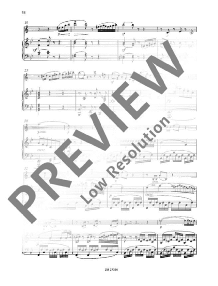Sonata in F major (Spring Sonata) Clarinet Solo scores gallery preview page 19